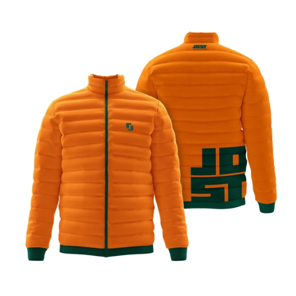 Bild von JOST World Collection Jacke, orange und dunkelgrün